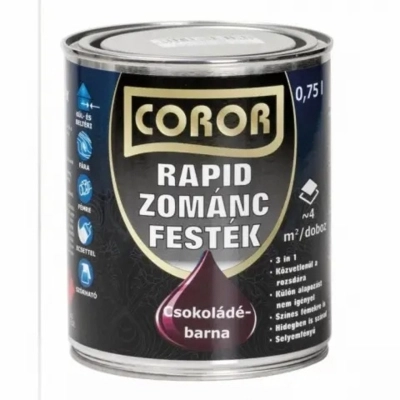 Coror Rapid zománcfesték Csokádébarna 0,75l