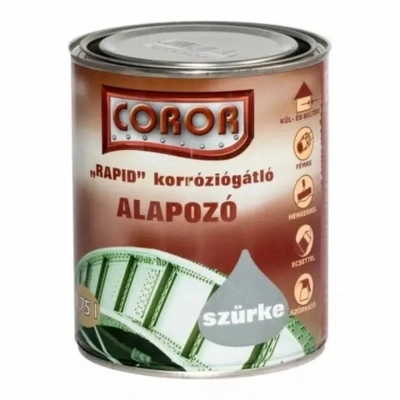 Coror Rapid Kor.Gátló Alapozó Szürke 0.75l