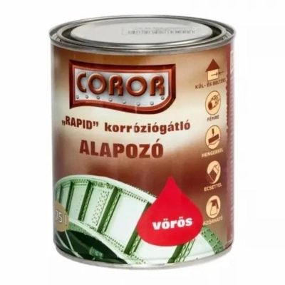 Coror Rapid Kor.Gátló Alapozó Vörös 0.75 L