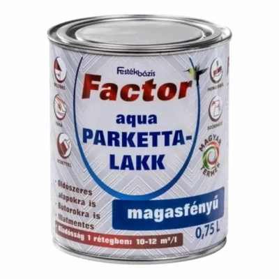 Factor Aqua Parkettlakk M.F. Színtelen 0.75l