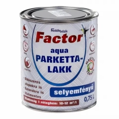 Factor Aqua Parkettlakk S.F. Színtelen 0,75l
