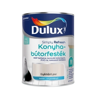 Dulux Simply Refresh Konyhabútorfesték Gyémánt por 0,75 L