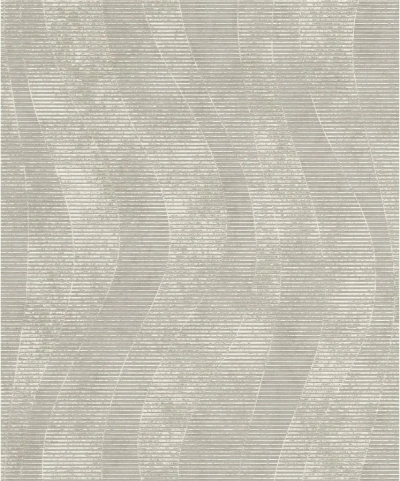 Hullám geometria mintás design tapéta szürke színben ezüst koptatással 315813 
