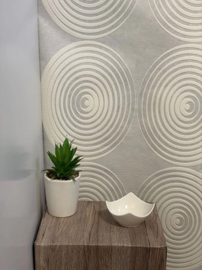 Nagy kör geometriai mintás festhető tapéta 163308 