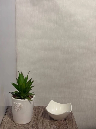 Struktúrált csíkos vlies design tapéta szürkés beige színben 277609 