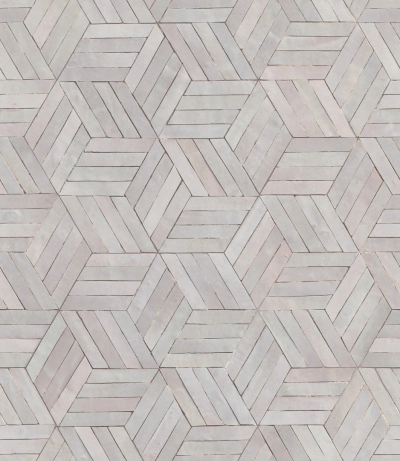 3D hatású, geometriai famintás vlies tapéta világosszürke 89003