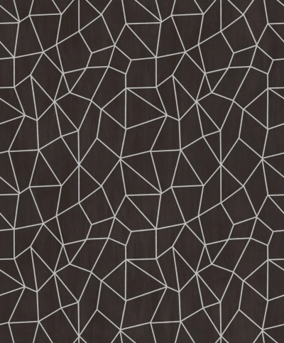 Fekete/Sötétbarna geometriai mintás vlies tapéta G67694