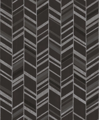 Fekete/Antracit halálka / herringbone mintás vlies tapéta G67716