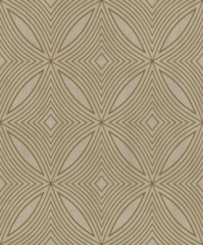Arany/Bézs íves geometriai mintás vlies tapéta G67730