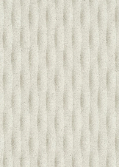 3D hatású, függőleges hullámmintás vlies tapéta, krémfehér 10523-38