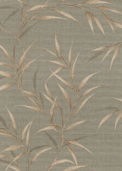 Levélmintás vlies tapéta, taupe / szürkésbarna ( 10528-11